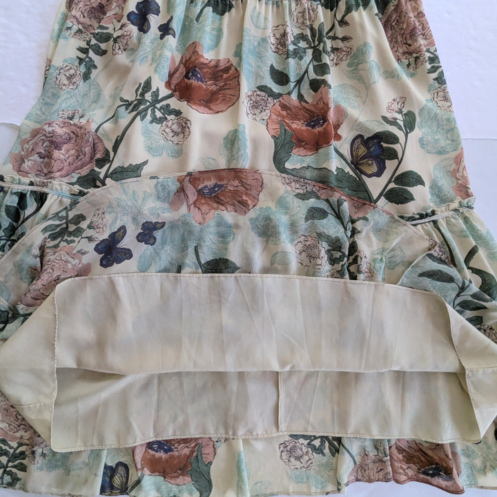 Anthropologie Maeve Maravilla Floral Tiered Maxi Dress Size 10
