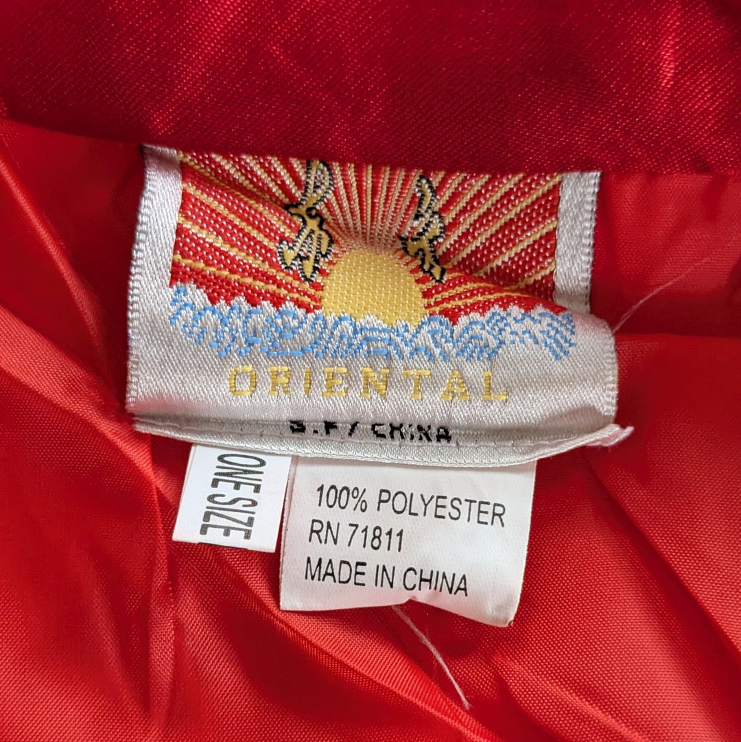 Chinese Satin Long Kimono O/S