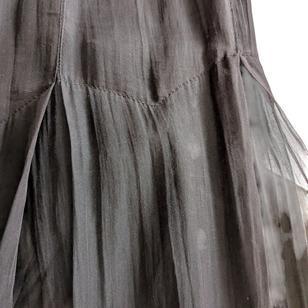 Jean Paul Gautier Sheer Silk Maxi Skirt