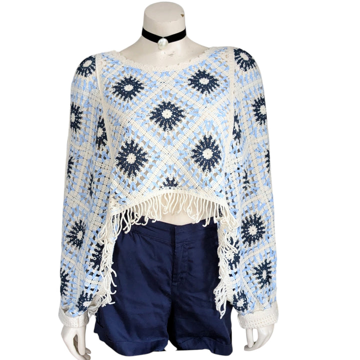 House of Harlow Crocheted Shrug One Size