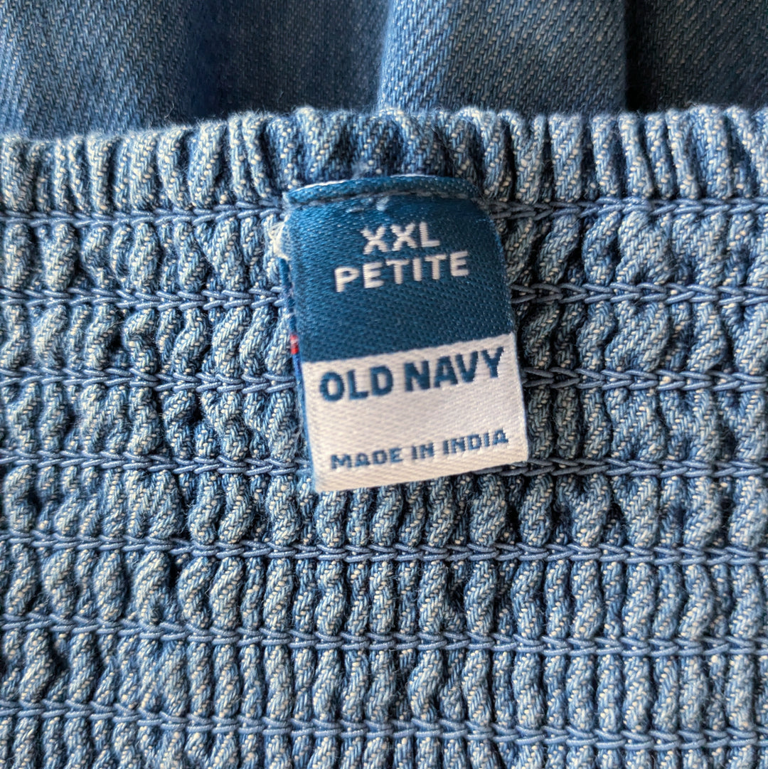 Old Navy Cami Denim Overalls Size XXL Petite