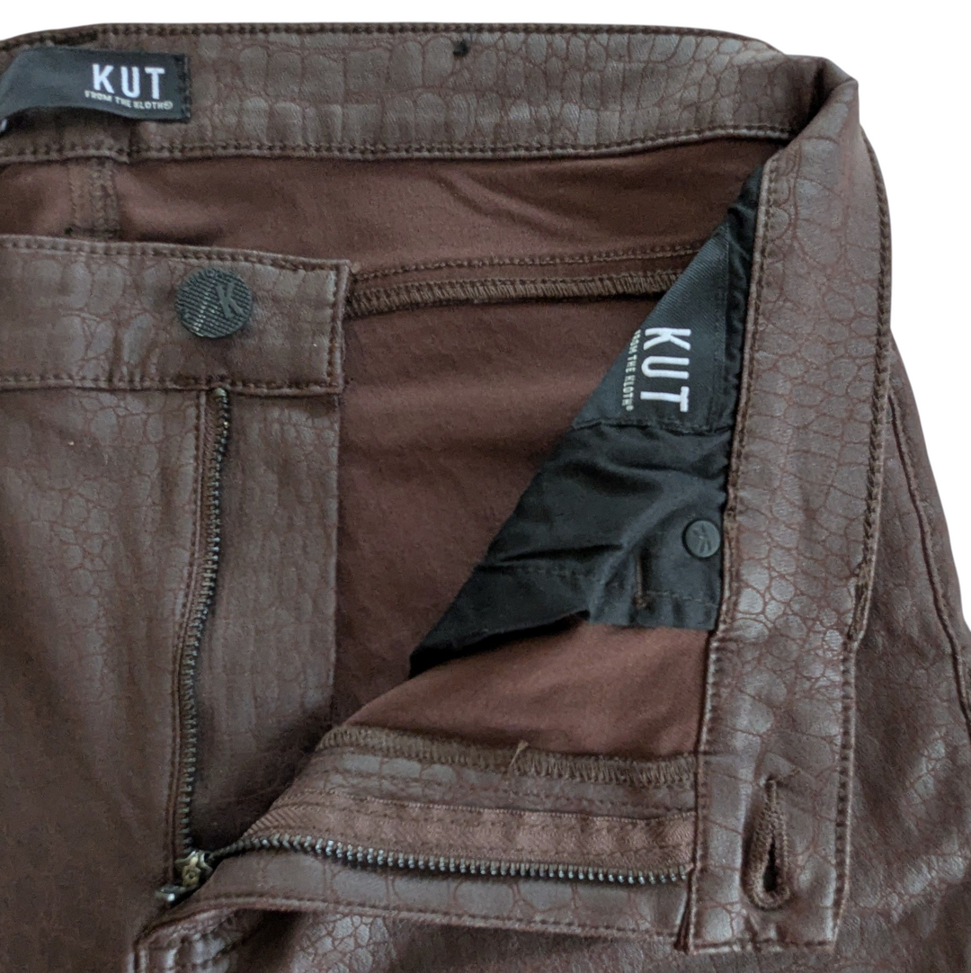 Kut from the Kloth Connie Embossed Leggings Size 14