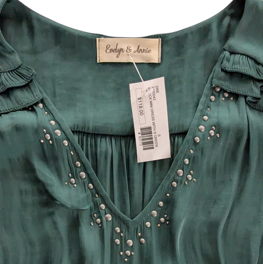 Evelyn & Annie Dark Green Mini Dress Size Small