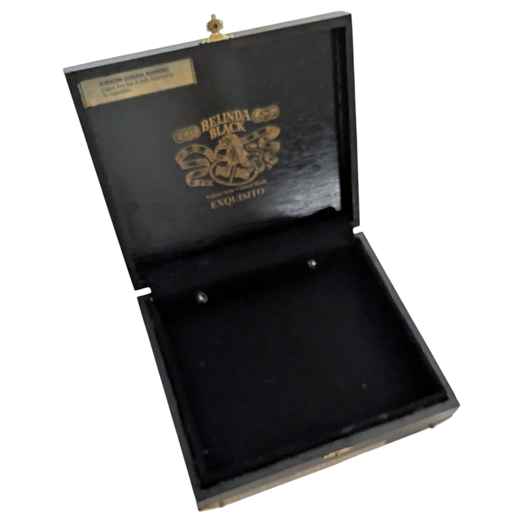 Belinda Black Upcycled Cigar Box Bag
