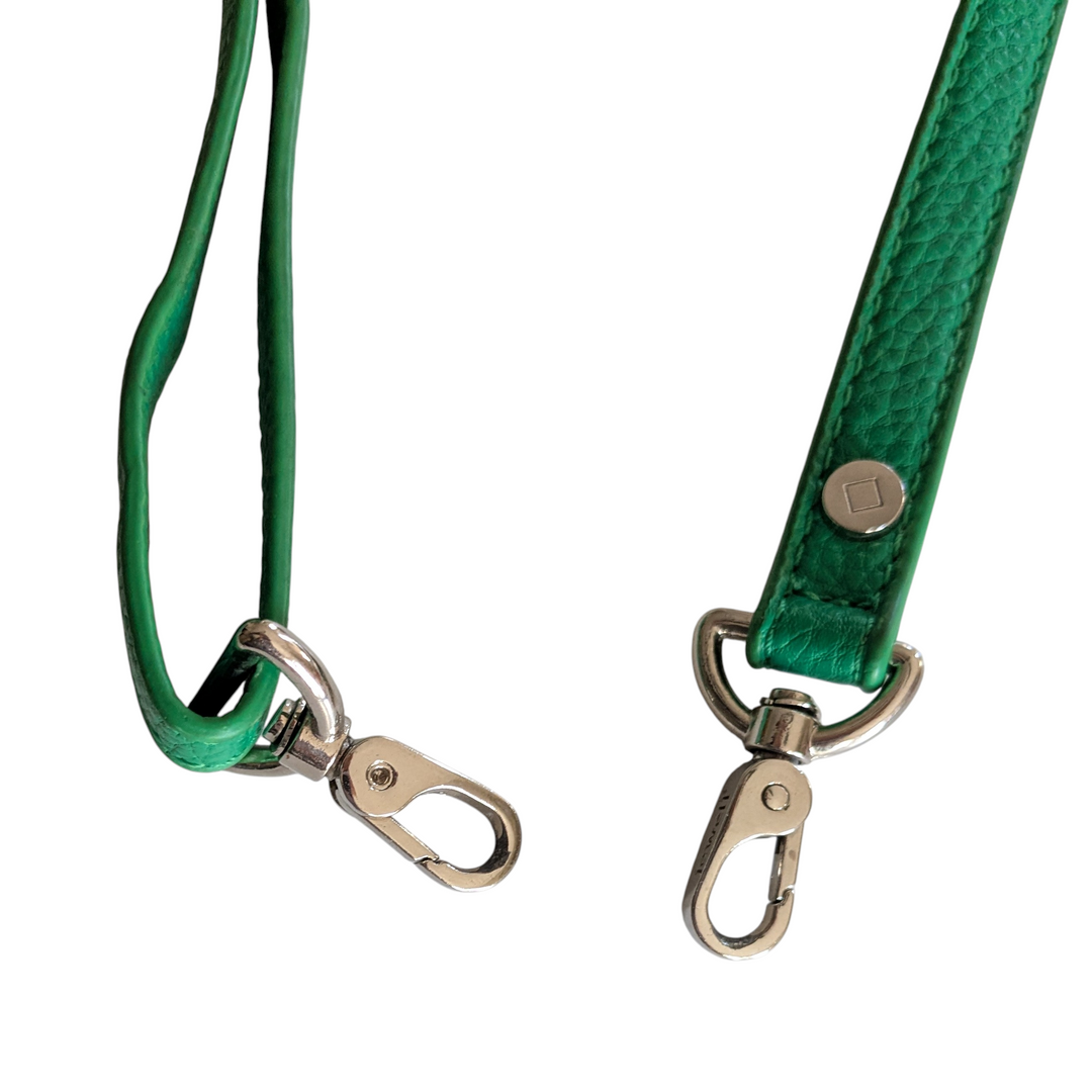 Jewel Green Leather Convertible Satchel