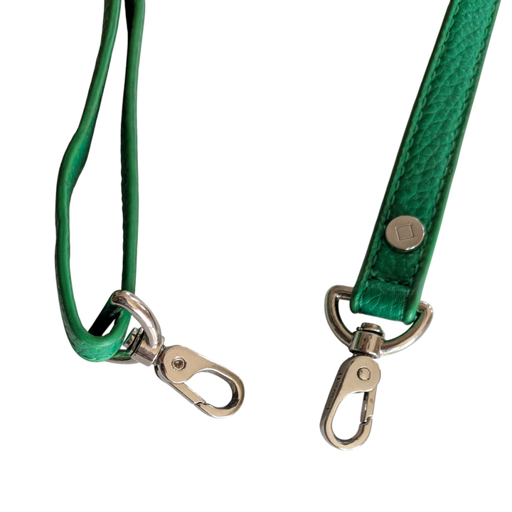 Jewel Green Leather Convertible Satchel