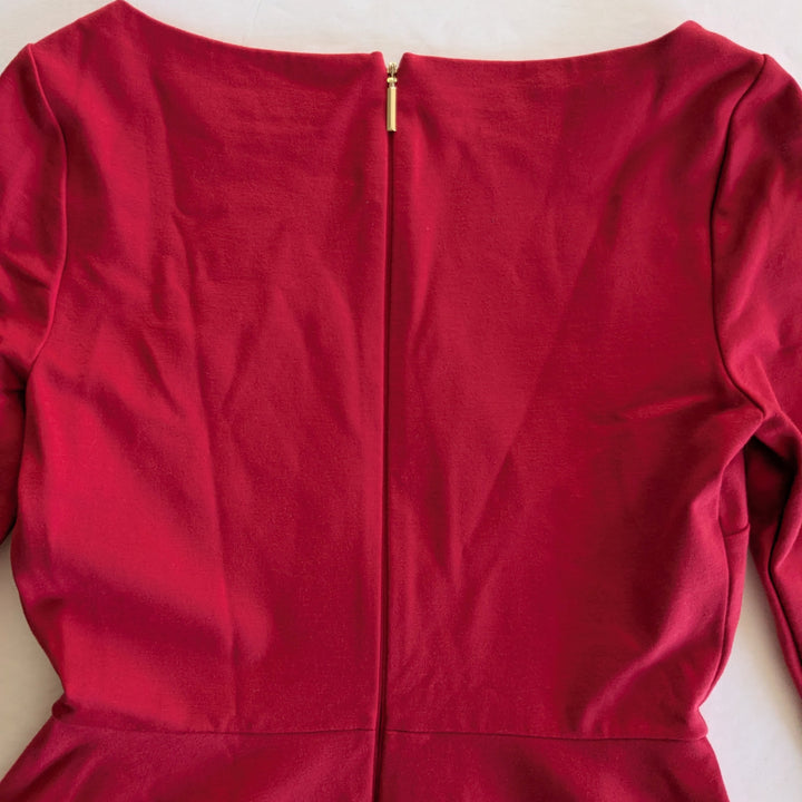 Kate Spade Red Ponte Fit & Flare Dress Size XS