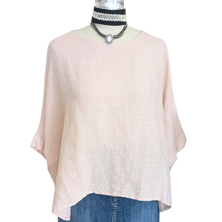 Gigi Moda Linen Top Size M/L