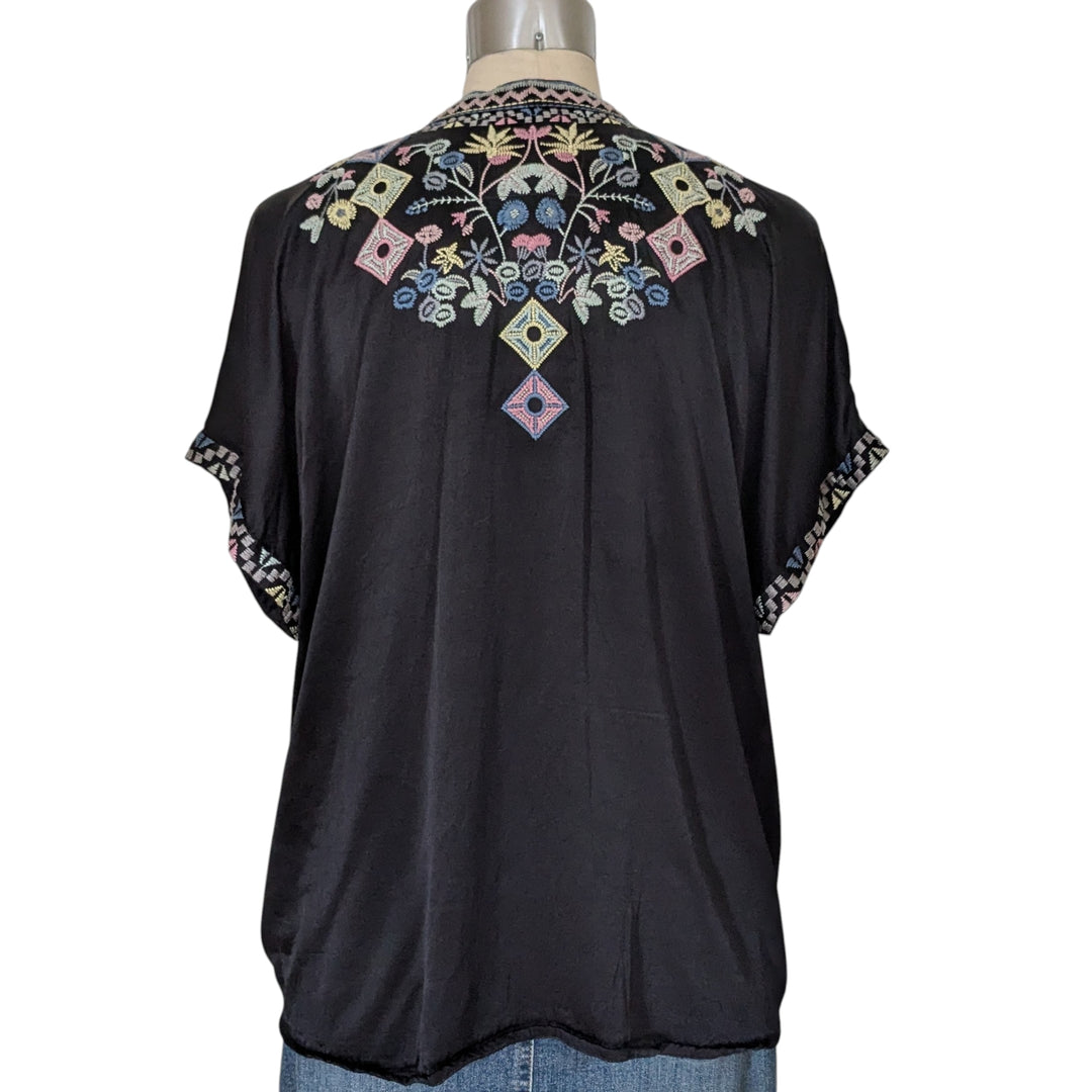 Johnny Was Biya Hendaya Tunic Size Small