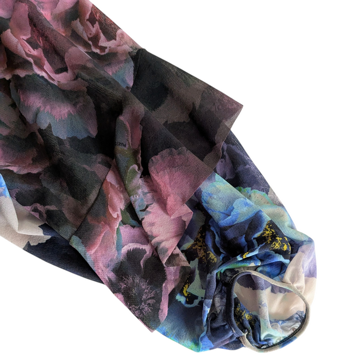 Fuzzi Floral Mesh Shrug O/S