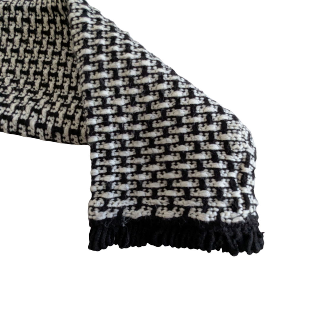 Tahari Tweed Open Blazer Size Large