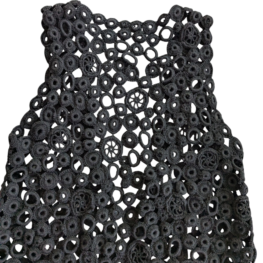 Vivienne Tam Crocheted Open Vest