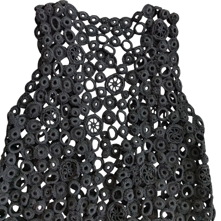 Vivienne Tam Crocheted Open Vest
