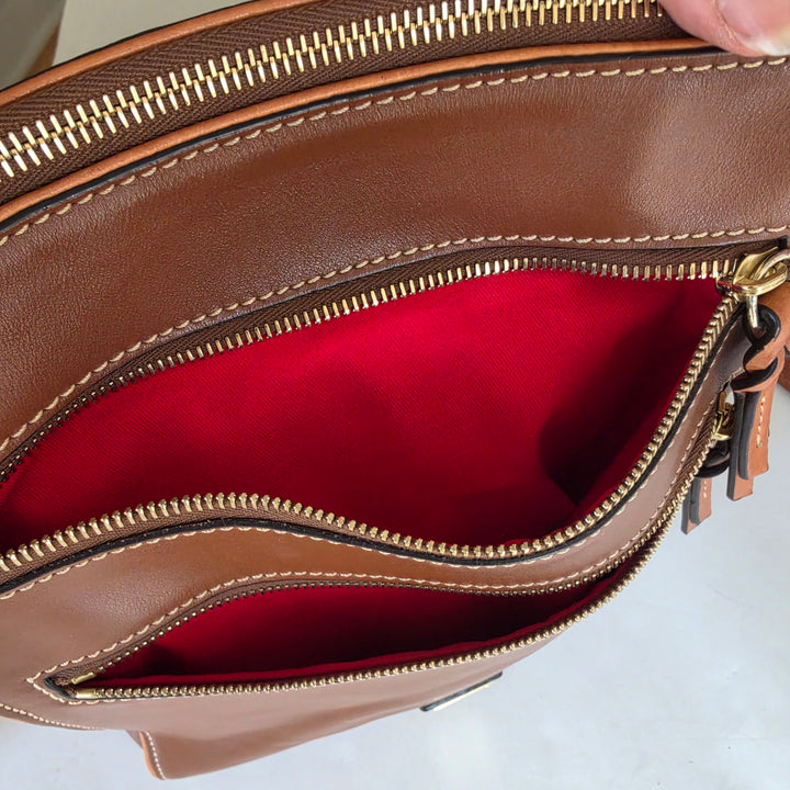 Dooney & Bourke Brown Leather Crossbody
