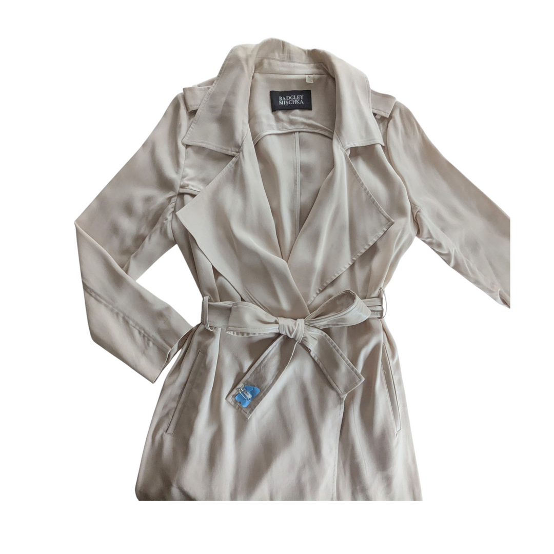 Badgley Mischka Trench Coat Size Medium