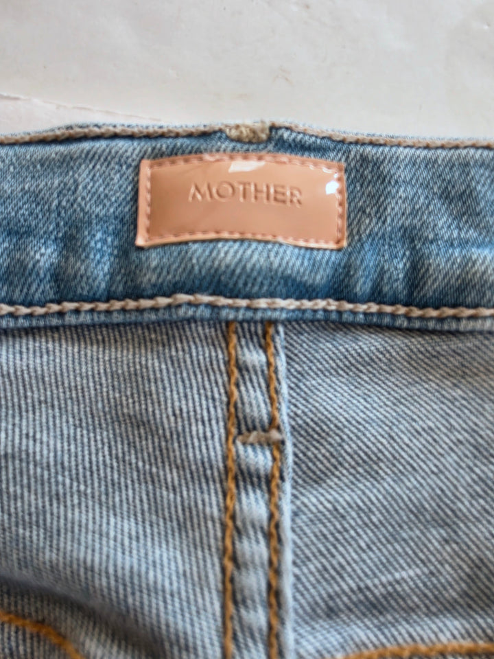 Mother The Insider Crop Step Fray Jeans Size 28