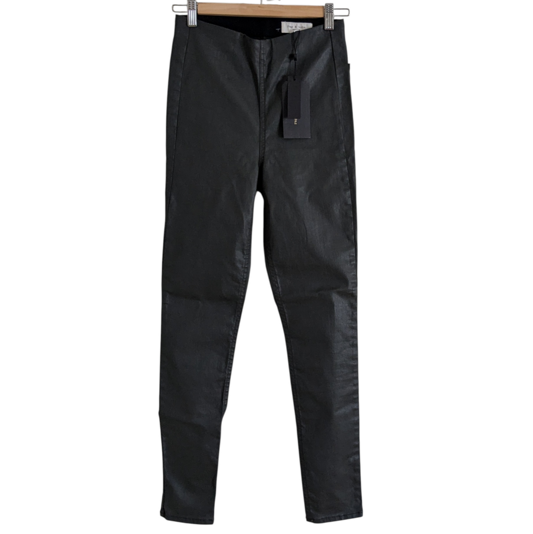 Rag & Bone Nina Coated Cotton Pull On Pants Size 8 NWT