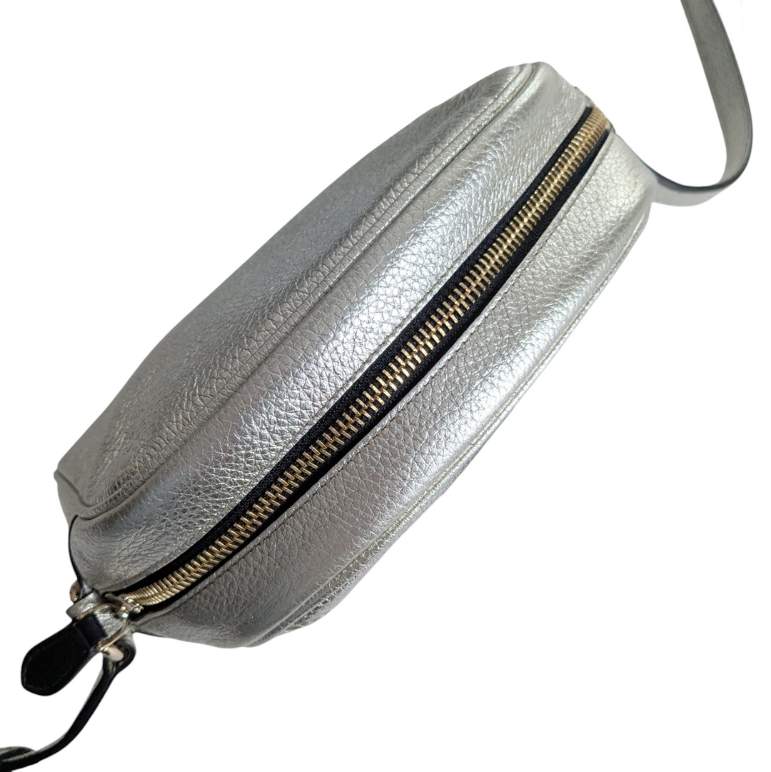 Salvatore Ferragamo Ganini Silver Crossbody Bag