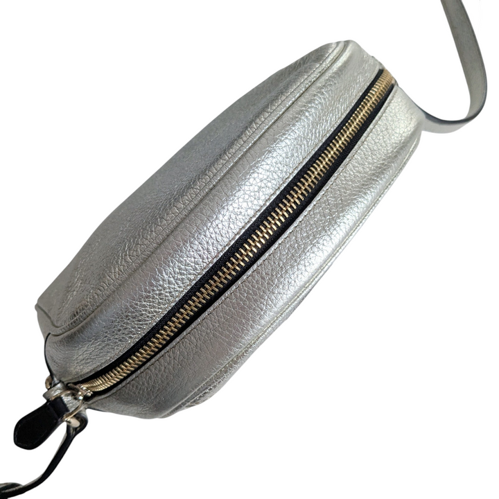 Salvatore Ferragamo Ganini Silver Crossbody Bag