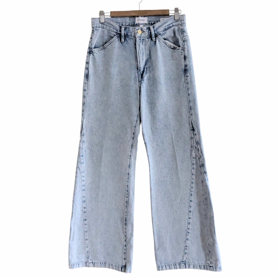 Frame Le Baggy Palazzo Light Wash Jeans Size 26