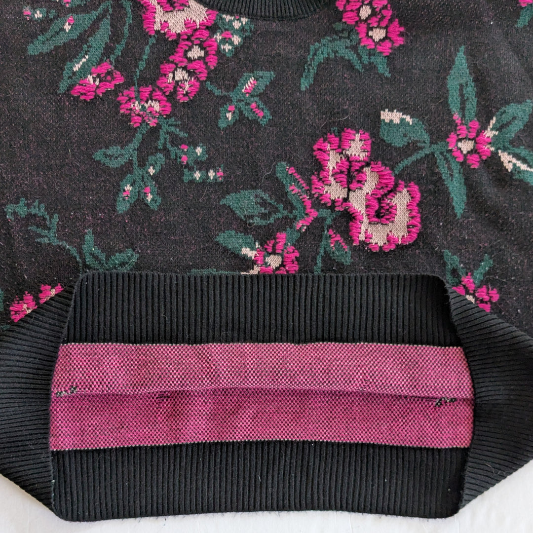 Anthropologie Maeve Floralinda Cropped Sweater Size XL