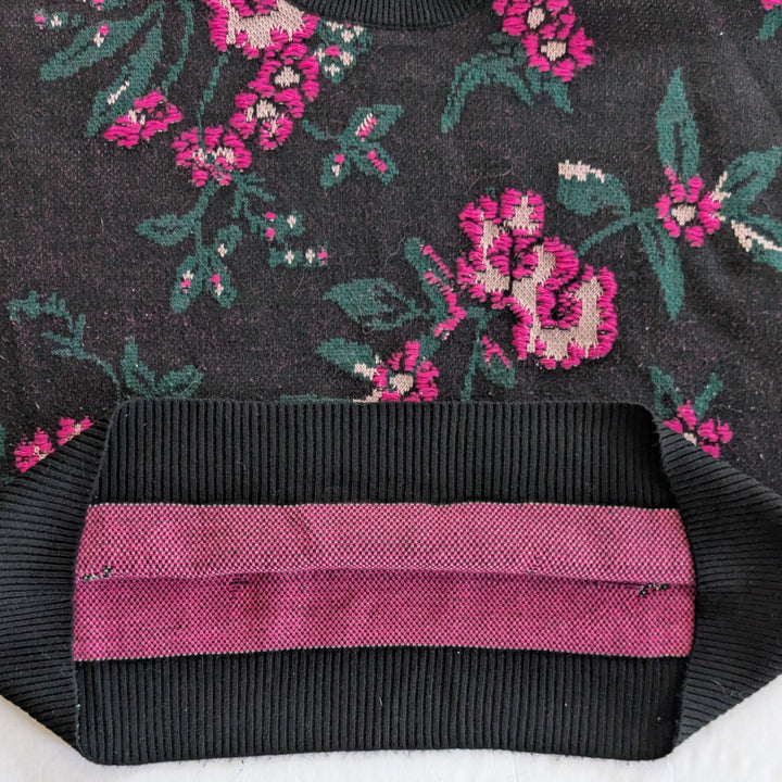 Anthropologie Maeve Floralinda Cropped Sweater Size XL