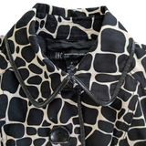 INC Animal Print Trench Coat Size Small Petite