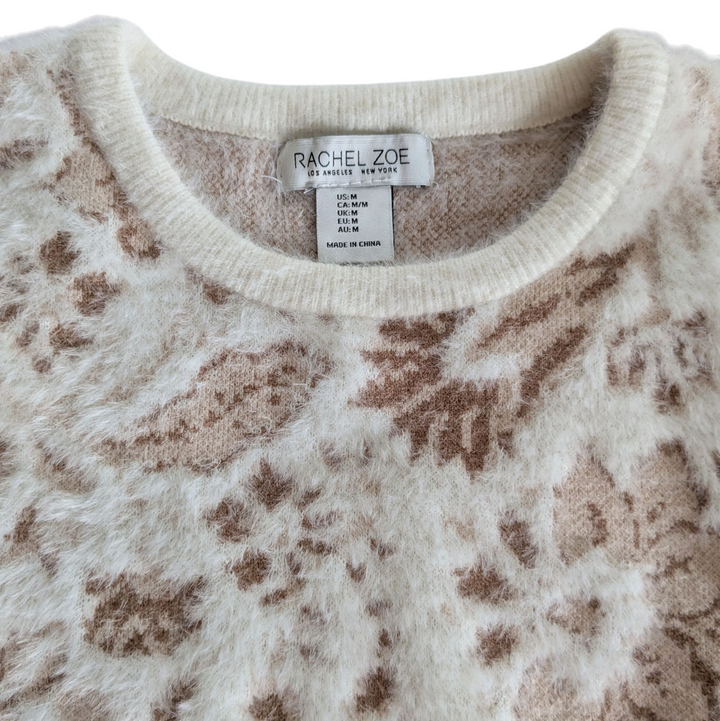 Rachel Zoe Animal Print Sweater Size Medium