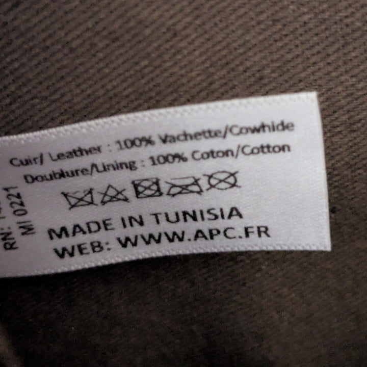 A.P.C. Leather Demi Lune Bag