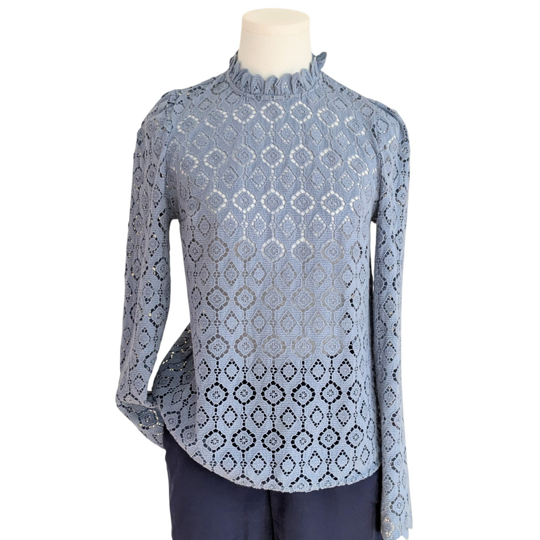 Sezane Eglentine Lace Top Size 34/2