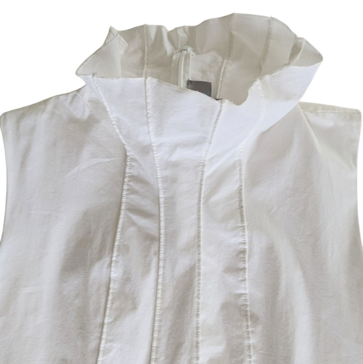 M2057 Maria Pinto White Blouse Size Medium
