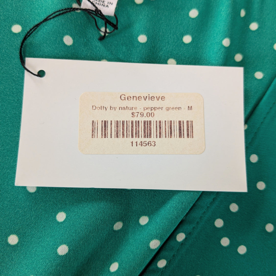 BB Dakota Polka Dot Wrap Top Size Medium NWT