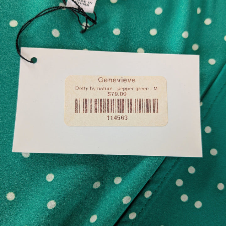 BB Dakota Polka Dot Wrap Top Size Medium NWT