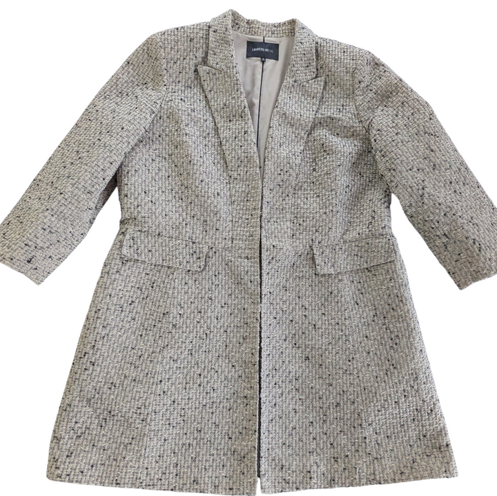 Lafayette 148 Tweed Top Coat Size 16