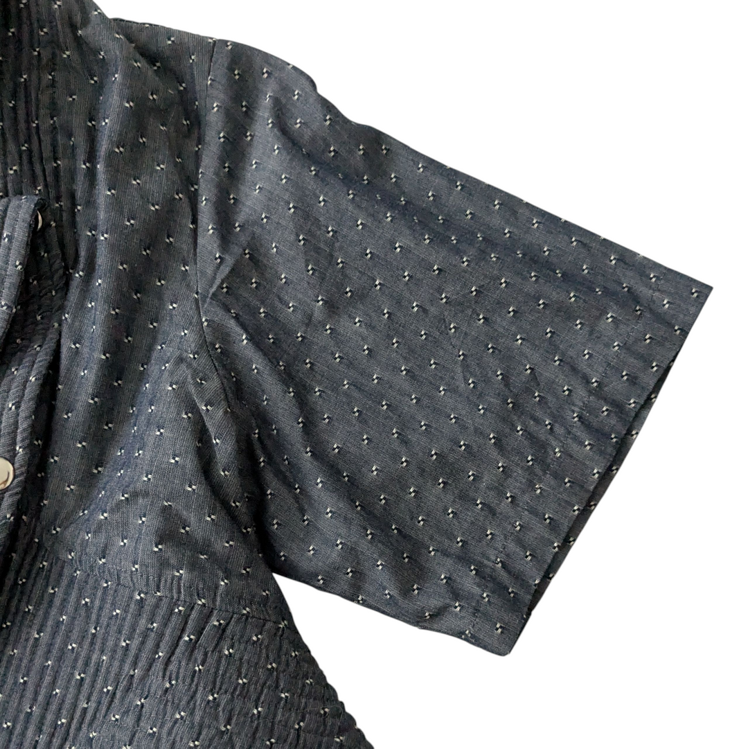 Sultry Touch Quilted Chambray Blazer Size XL