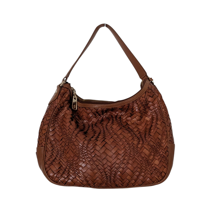 Cole Haan Woven Leather Hobo Bag
