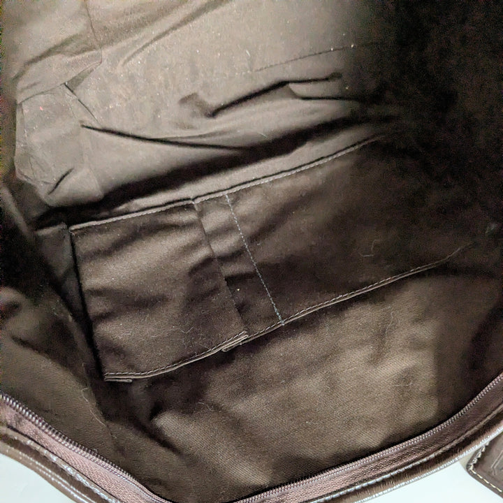 Coach Leah Signature Logo Canvas Tote