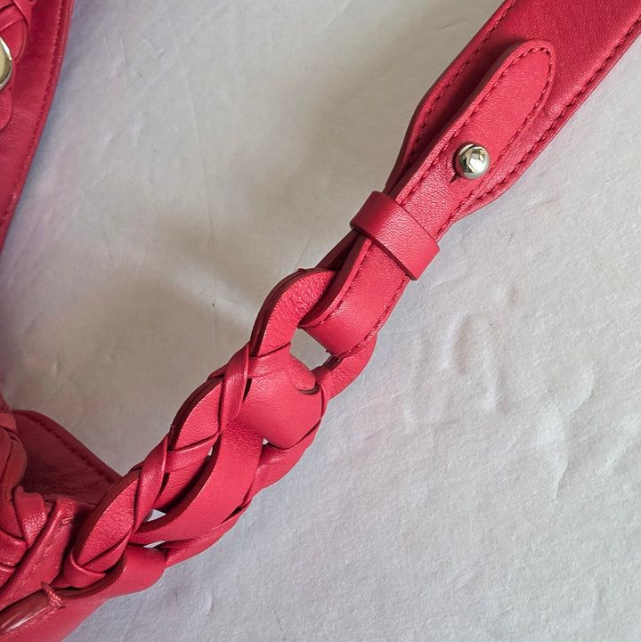 Cole Haan Red Leather Hobo Bag