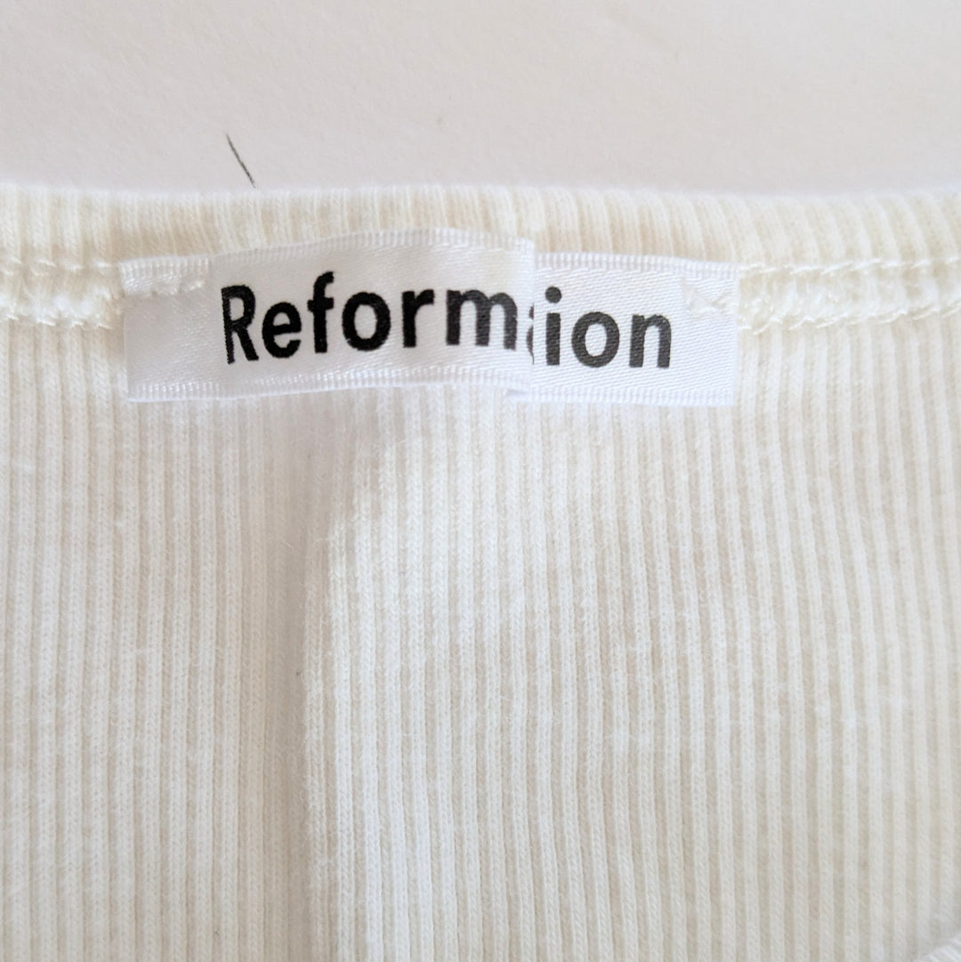 Reformation Cropped Tee Size Medium