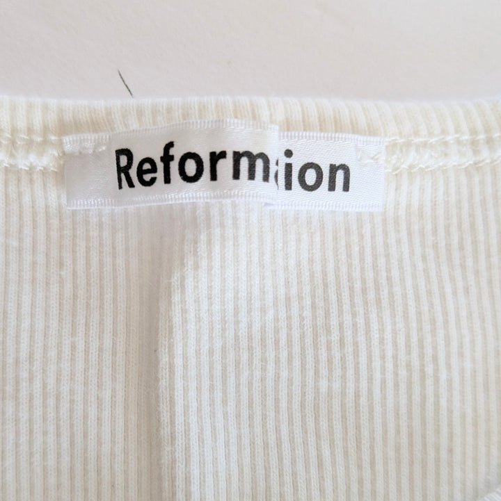Reformation Cropped Tee Size Medium