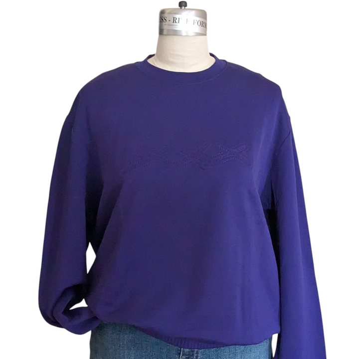 Ermenegildo Zegna Purple Sweatshirt Size Large
