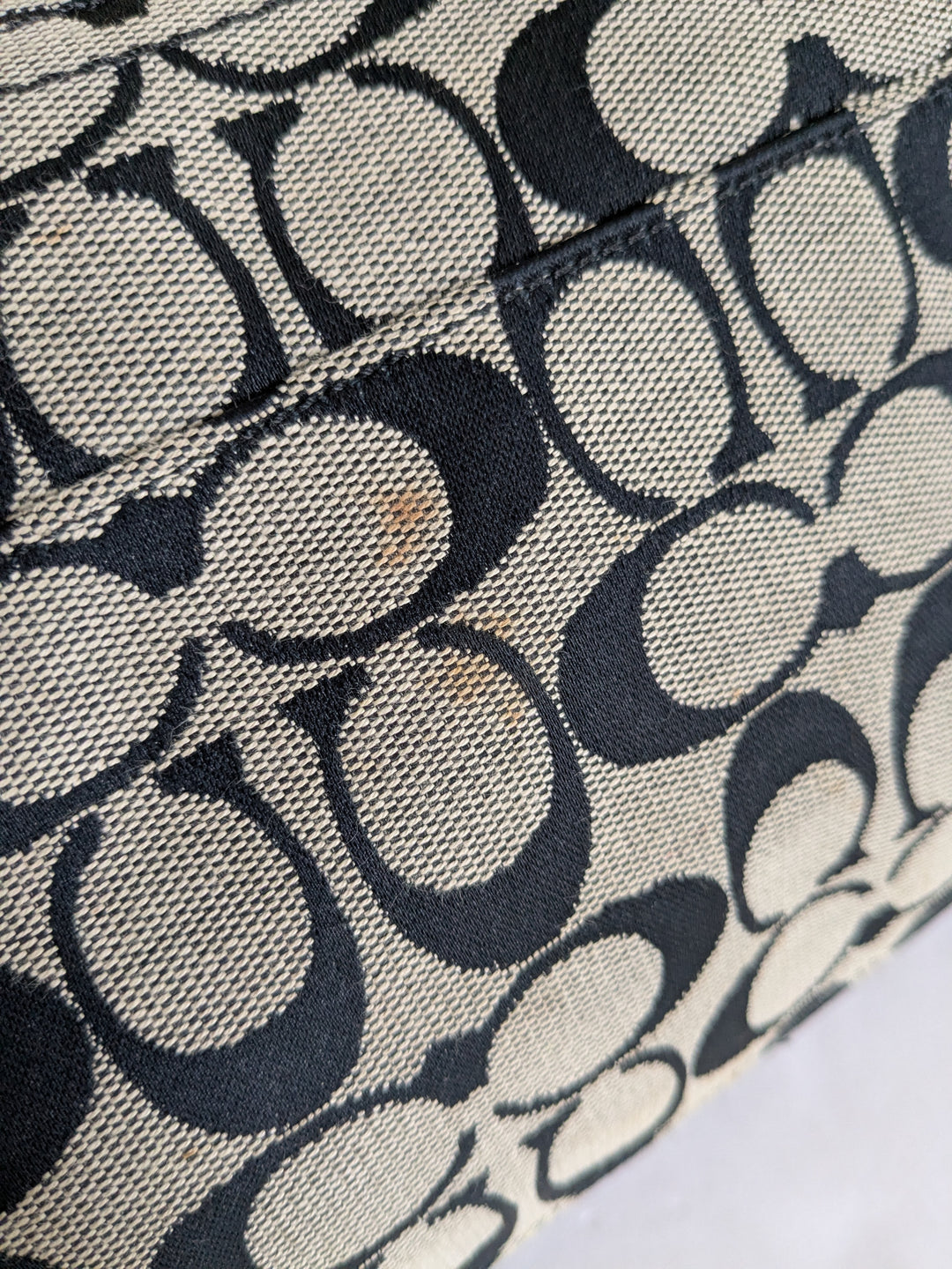 Coach Penelope Signature Logo Canvas Shoulder Bag