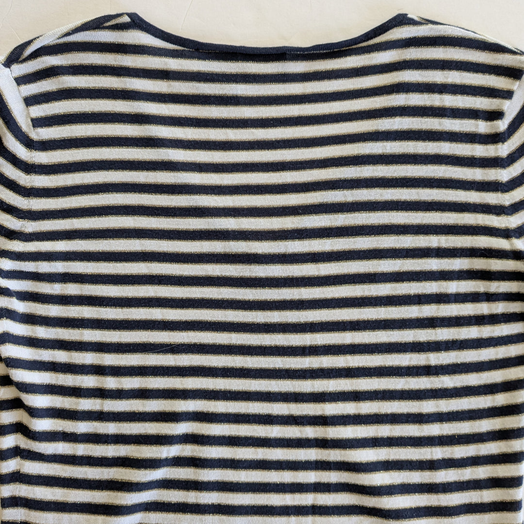 Nicole by Nicole Miller Striped Sweater Size Medium
