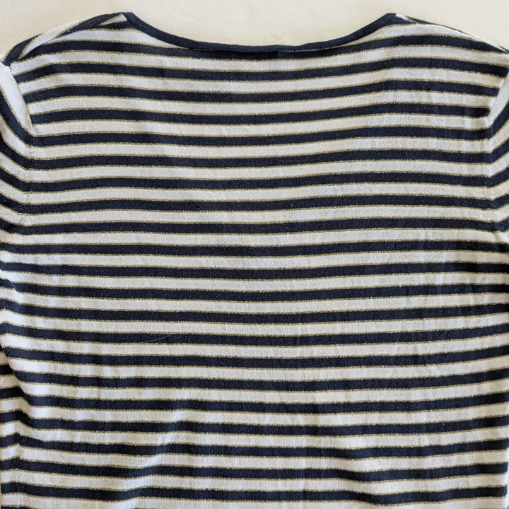 Nicole by Nicole Miller Striped Sweater Size Medium