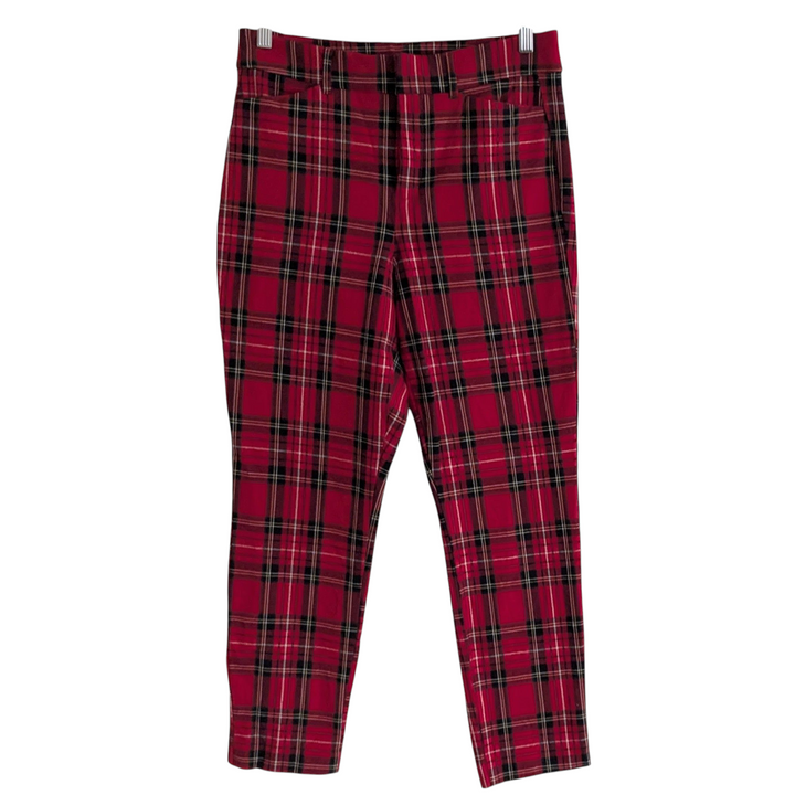 Old Navy Plaid Pixie Cropped Pants Size Small