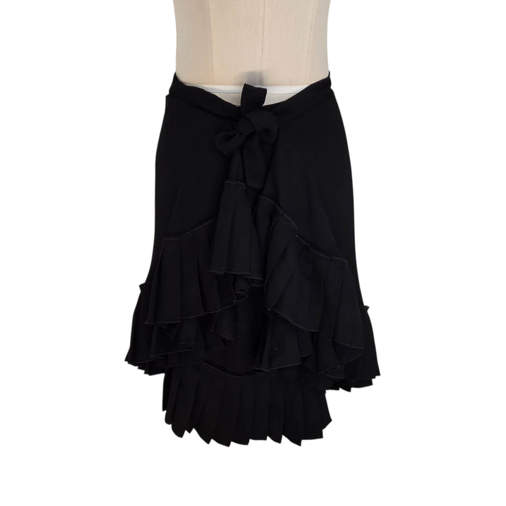 Calvin Tran Pleated Wrap Skirt Size Medium
