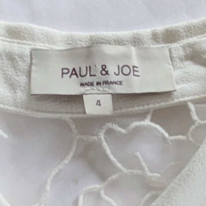 Paul & Joe Paris White Blouse Size 4