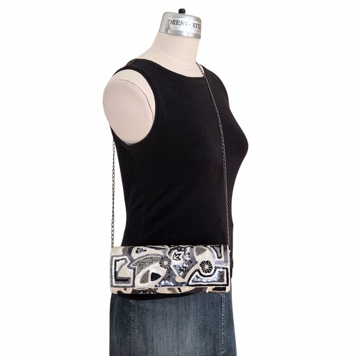Akira Chicago Beaded Clutch NWT