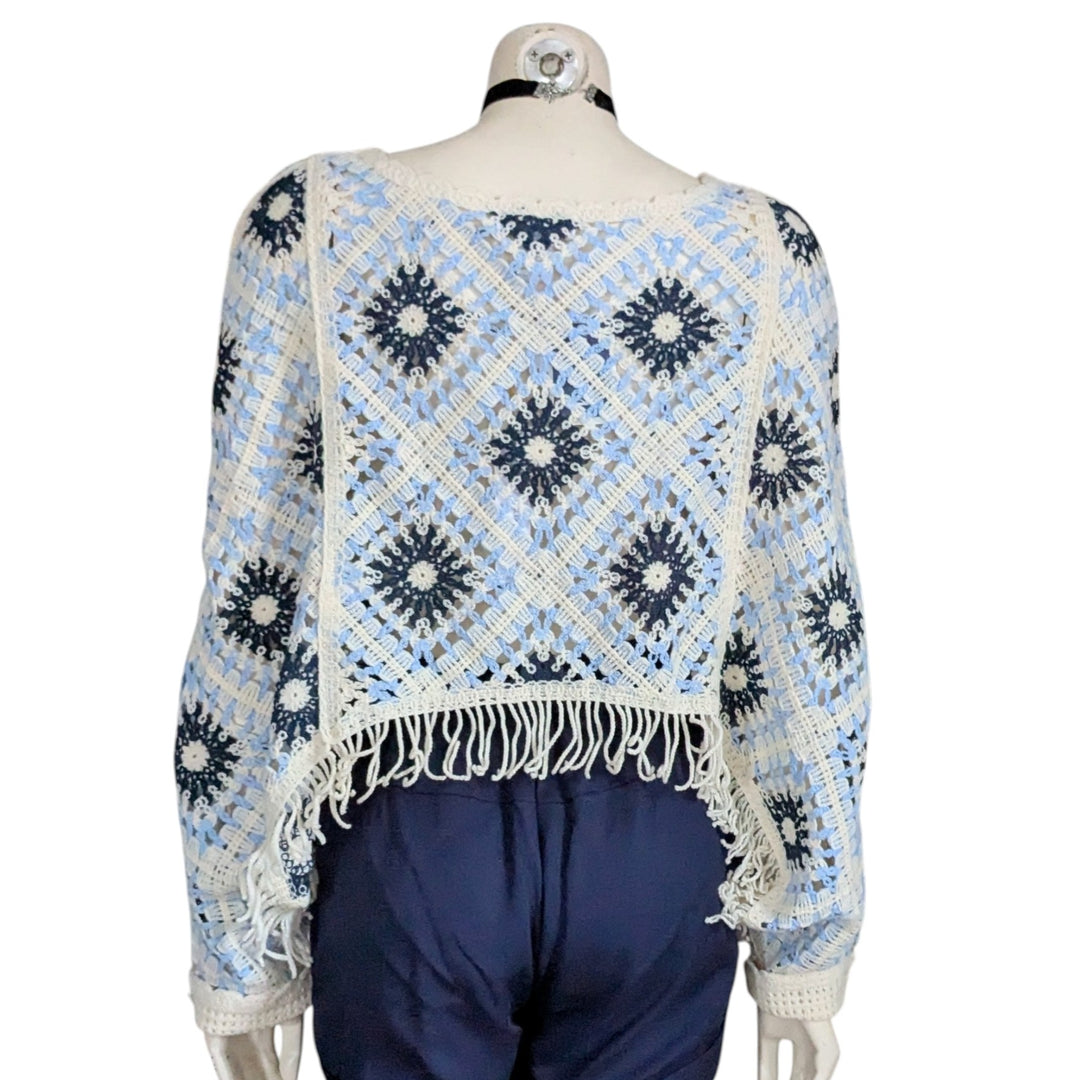 House of Harlow Crocheted Shrug One Size