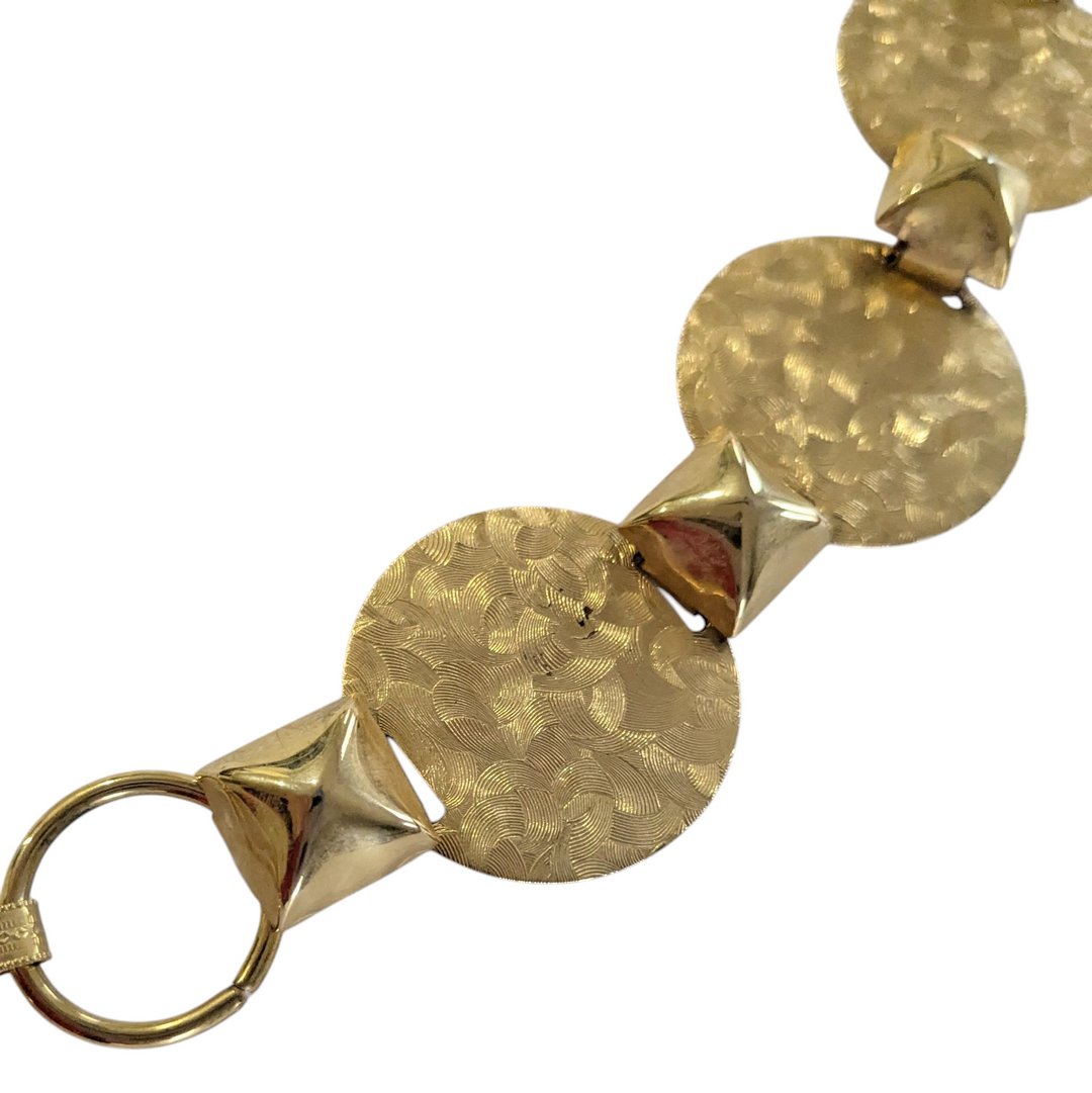 Vintage Gold Disk Belt
